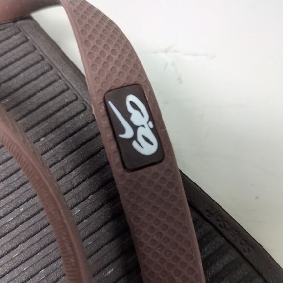 Nike 6.0 Men’s 13 Flip Flops Thong Sandals Rubber Brown - Picture 3 of 7